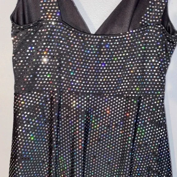 *sold on ebay* BODY CENTRAL Holographic Sparkle Sequin Party Dress Disco 70s - Picture 9 of 13